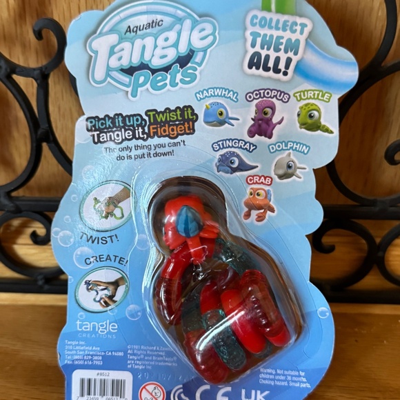 Aquatic Tangle Pets ~Hermit Crab ~Great Fidget 3+ Toy - Picture 4 of 5